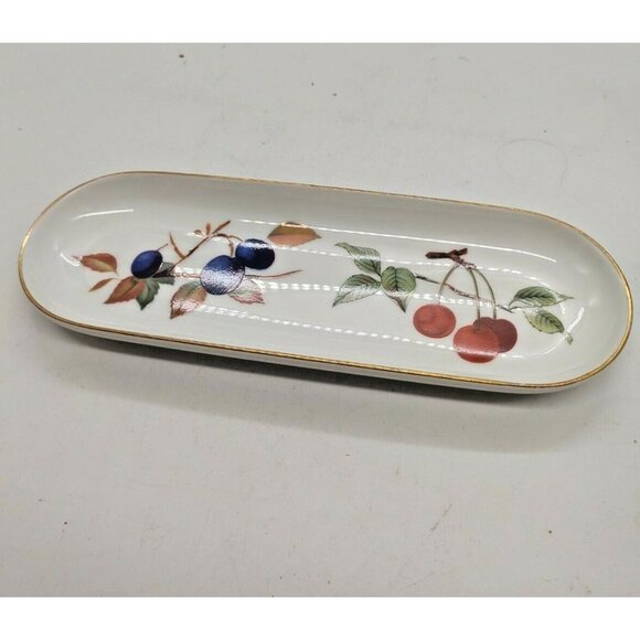 Royal Worcester Evesham Pattern  Corn on the Cob dish 1961. - Picture 8 of 10